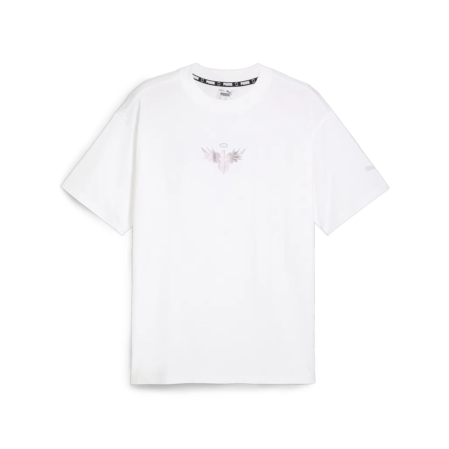 PUMA MELO ALWAYZ ON OVERSIZED BASKETBALL T-SHIRT 'WHITE'