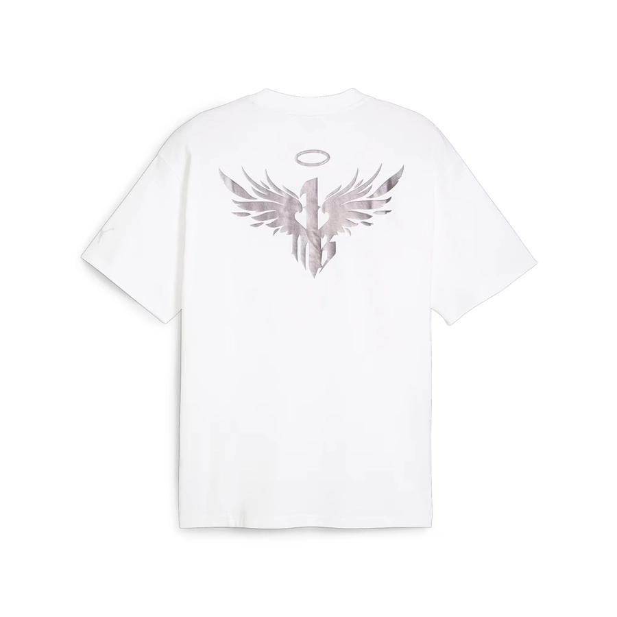 PUMA MELO ALWAYZ ON OVERSIZED BASKETBALL T-SHIRT 'WHITE'