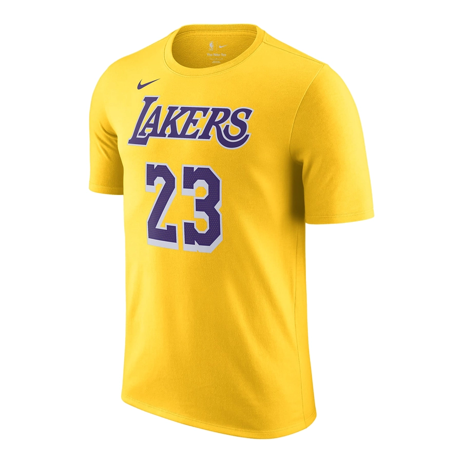 NIKE LOS ANGELES LAKERS LEBRON JAMES NBA T-SHIRT 'YELLOW'