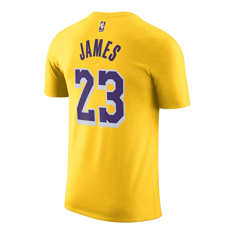 NIKE LOS ANGELES LAKERS LEBRON JAMES NBA T-SHIRT 'YELLOW'
