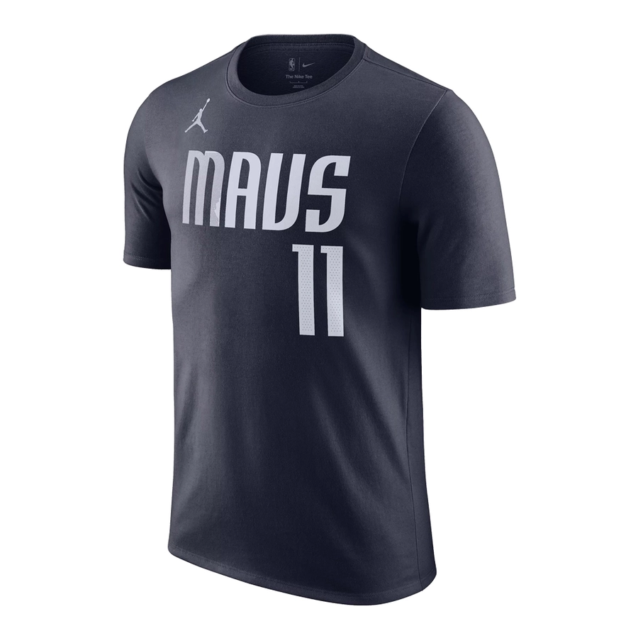 JORDAN DALLAS MAVERICKS KYRIE IRVING #11 STATEMENT EDITION NBA T-SHIRT 'NAVY BLUE'
