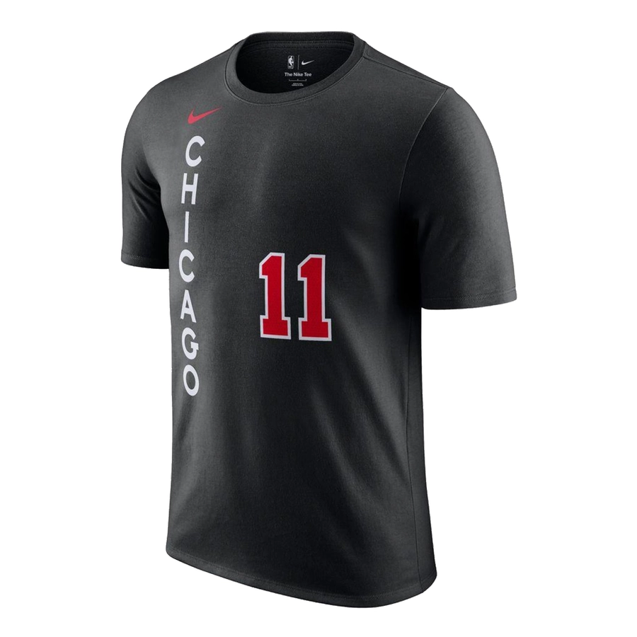 NIKE CHICAGO BULLS DEMAR DEROZAN #11 CITY EDITION NBA T-SHIRT 'BLACK'