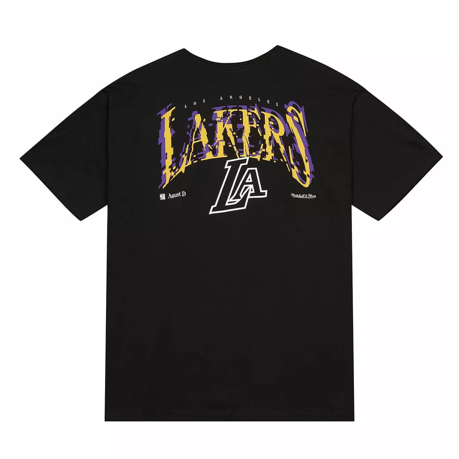 MITCHELL & NESS X SUGA GLITCH T-SHIRT LOS ANGELES LAKERS 'BLACK'