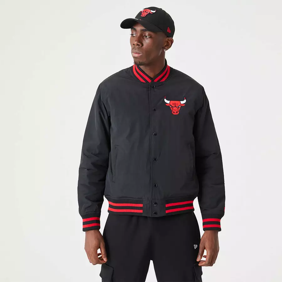 CHICAGO BULLS NBA SCRIPT BOMBER JACKET 'BLACK'