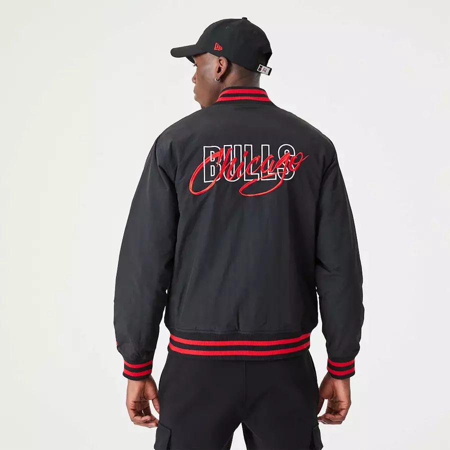 CHICAGO BULLS NBA SCRIPT BOMBER JACKET 'BLACK'