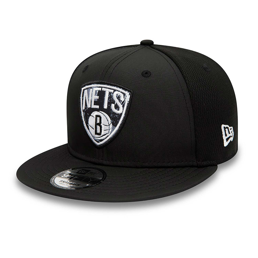 BROOKLYN NETS PRINT INFILL 9FIFTY SNAPBACK CAP 'BLACK'