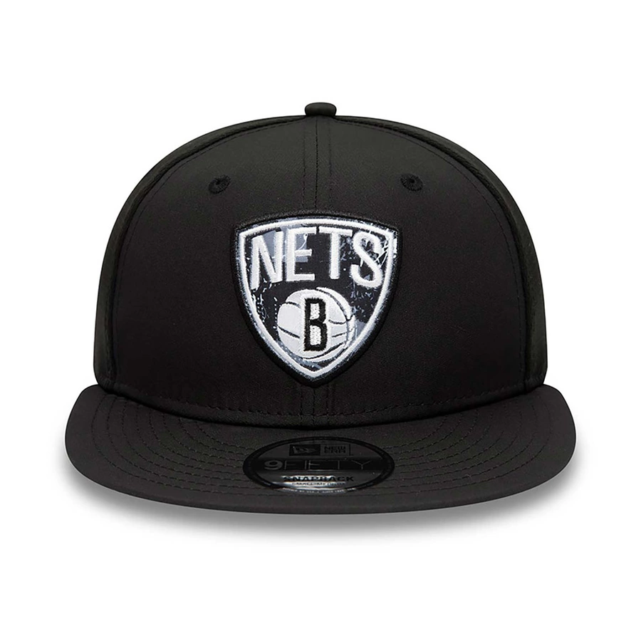 BROOKLYN NETS PRINT INFILL 9FIFTY SNAPBACK CAP 'BLACK'