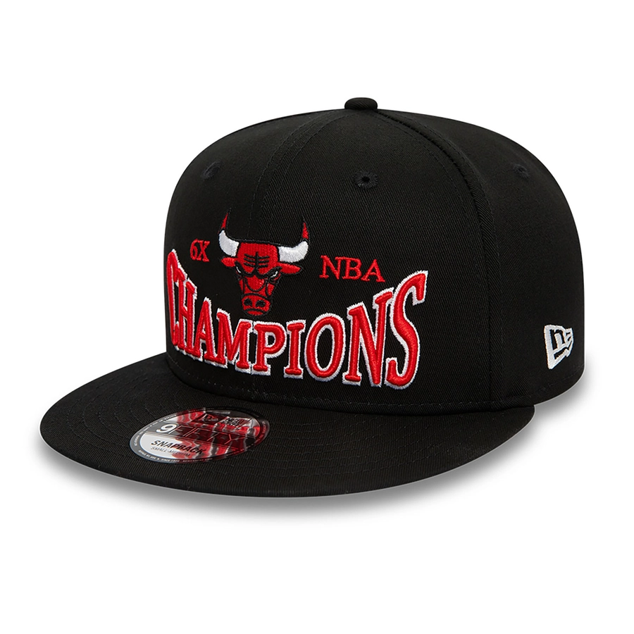 CHICAGO BULLS CHAMPIONS PATCH 9FIFTY SNAPBACK CAP 'BLACK'