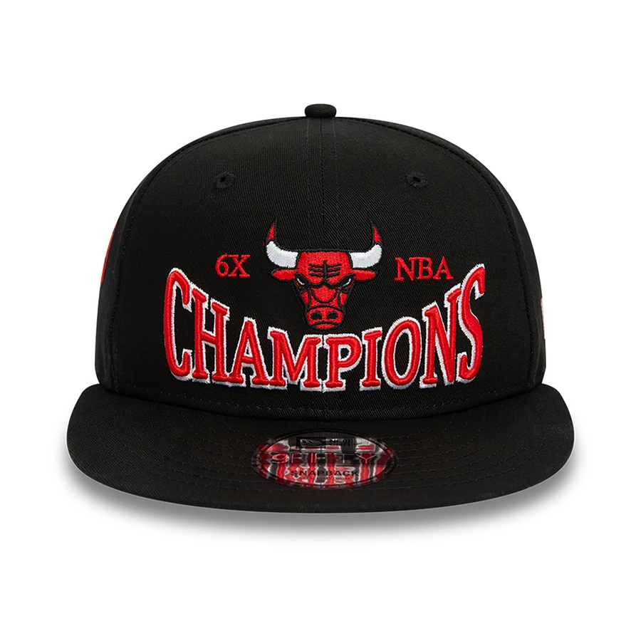 CHICAGO BULLS CHAMPIONS PATCH 9FIFTY SNAPBACK CAP 'BLACK'