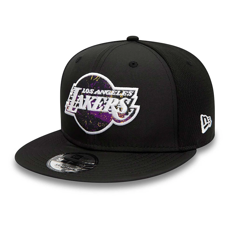 LOS ANGELES LAKERS PRINT INFILL BLACK 9FIFTY SNAPBACK CAP 'BLACK'